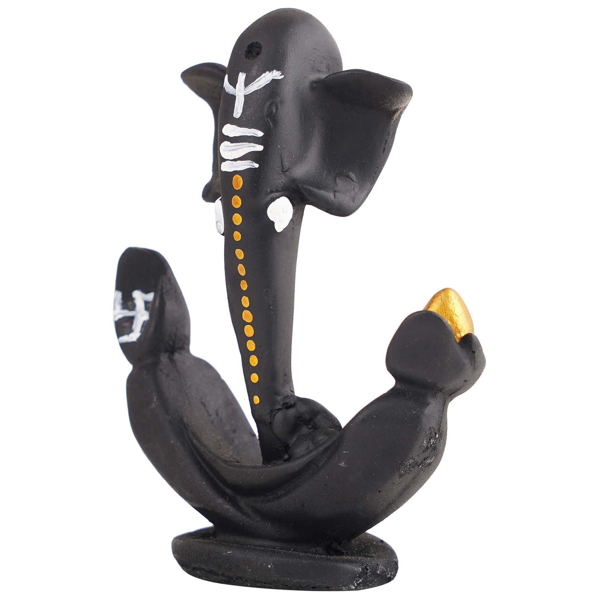 Ganesha Statue Idol Shriganesh Bhagwan Murti / Home, Office Decor / Car Dashboard / Side Table Brass Ganpati / Lord Vinayaka Statue / God of Luck & Success Sculpture / Gift Items - Image 4